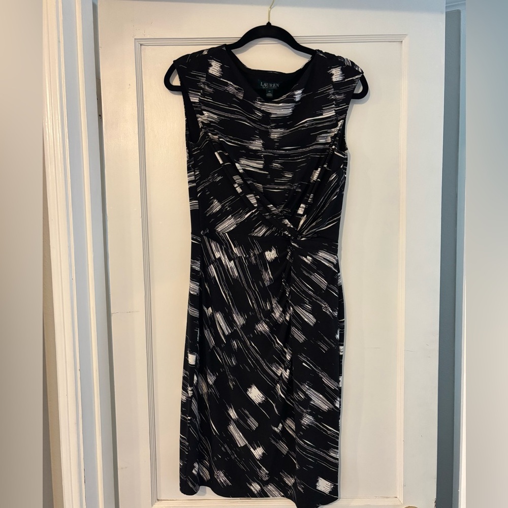 Ralph Lauren cap sleeve twist dress